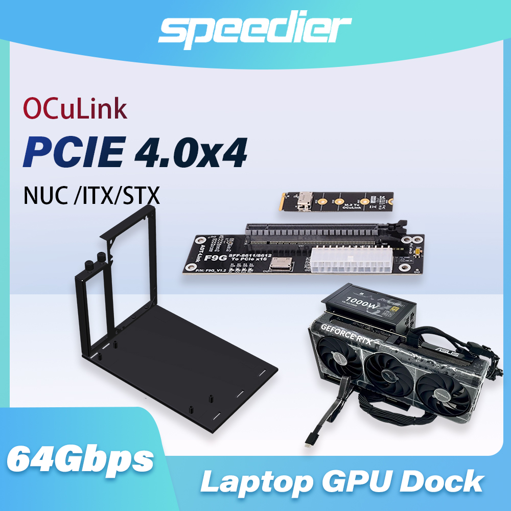 F9G 64Gbps OcuLink to PCIE 4.0 - External Gpu Dock Pcie 4.0 Oculink review and price