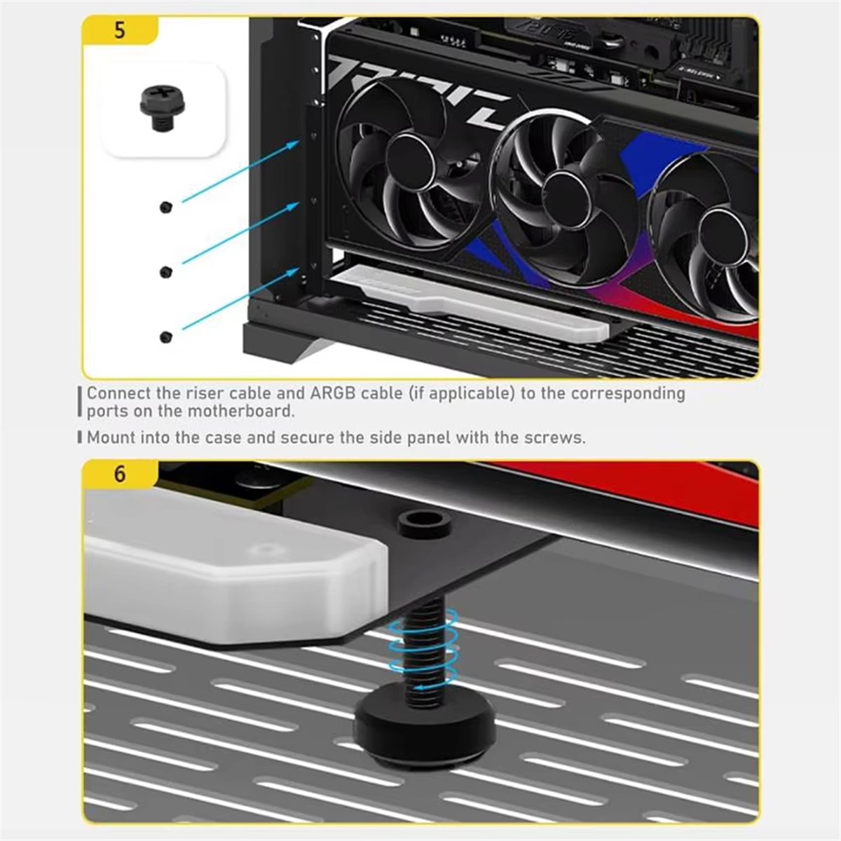 HOTVertical GPU Mounting Brack - Pcie 4.0 X16 Riser Cable 90 Degree review and price