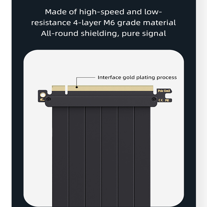 TEUCER Vertical GPU Mounting B - Pcie 4.0 X16 Riser Cable 90 Degree review and price