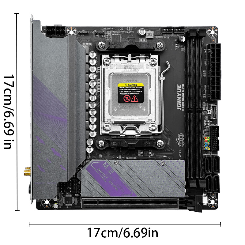 JGINYUE B650I Night Devil WiFi - B650 Itx Motherboard Wifi review and price