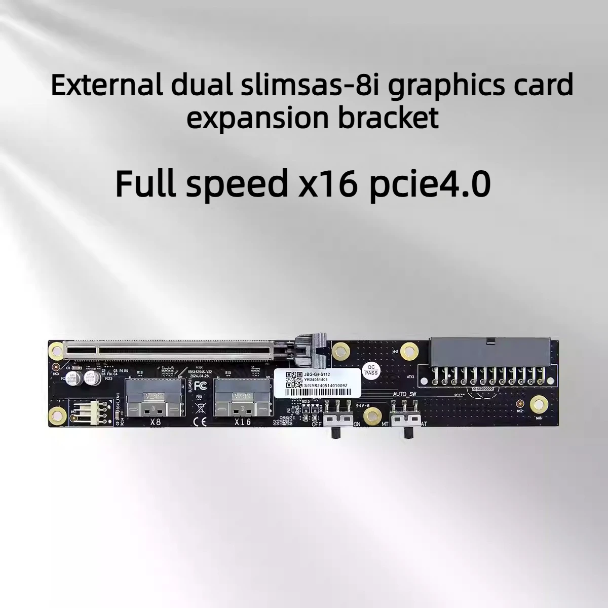 Dual SlimSAS 8i Oculink Graphi - External Gpu Dock Pcie 4.0 Oculink review and price